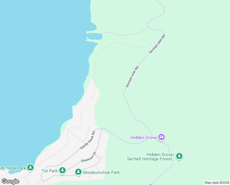 map of restaurants, bars, coffee shops, grocery stores, and more near 7125 Sechelt Inlet Road in Sechelt