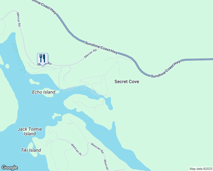 map of restaurants, bars, coffee shops, grocery stores, and more near Sans Souci Road in Halfmoon Bay