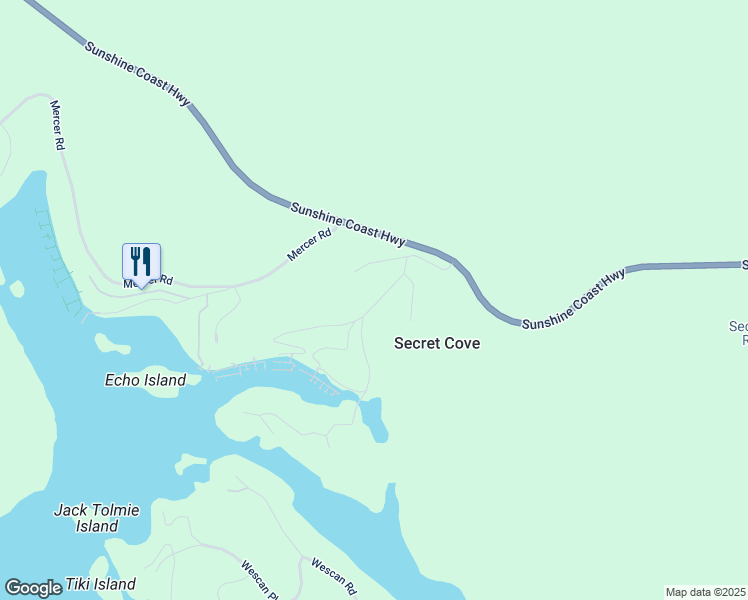 map of restaurants, bars, coffee shops, grocery stores, and more near 5569 Sans Souci Road in Halfmoon Bay