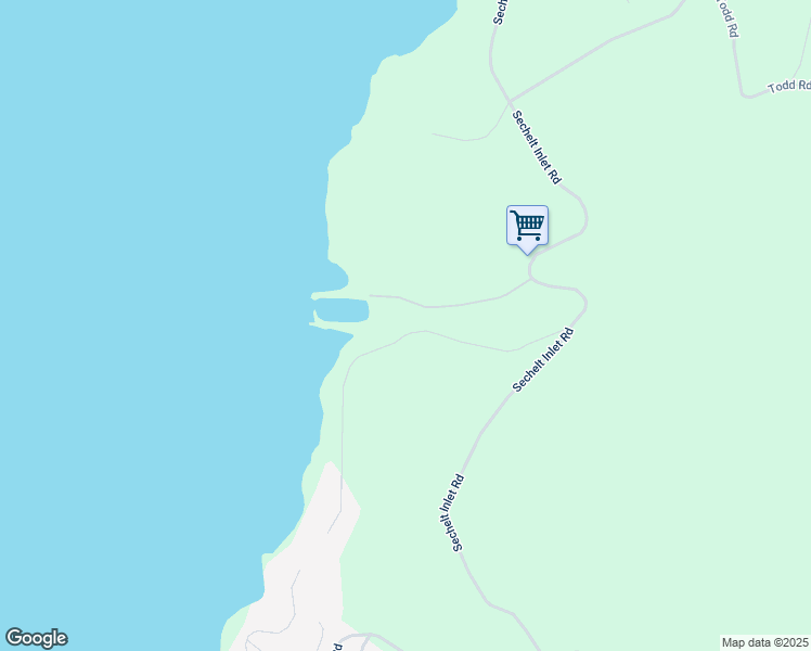 map of restaurants, bars, coffee shops, grocery stores, and more near 5790 Tillicum Bay Road in Sechelt
