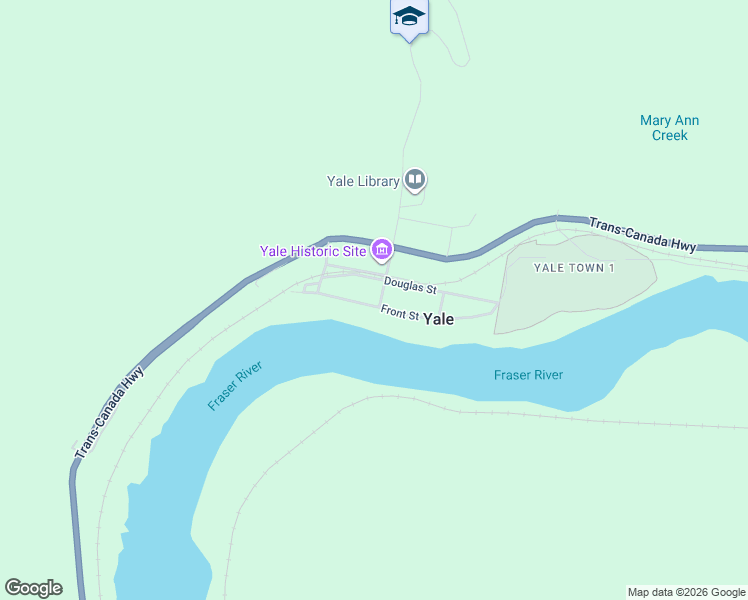 map of restaurants, bars, coffee shops, grocery stores, and more near 31191 Front Street in Yale