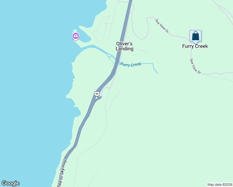 map of restaurants, bars, coffee shops, grocery stores, and more near 700 Ocean Crest Drive in Furry Creek