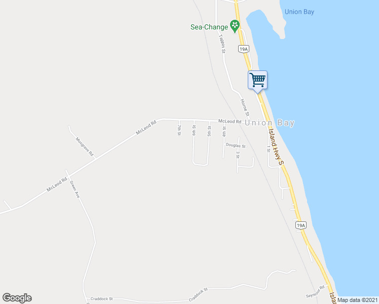 map of restaurants, bars, coffee shops, grocery stores, and more near 5625 6th Street in Union Bay
