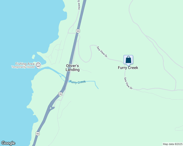 map of restaurants, bars, coffee shops, grocery stores, and more near 140 Country Club Road in Furry Creek