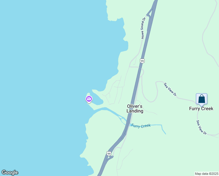 map of restaurants, bars, coffee shops, grocery stores, and more near 17 Beach Drive in Oliver's Landing