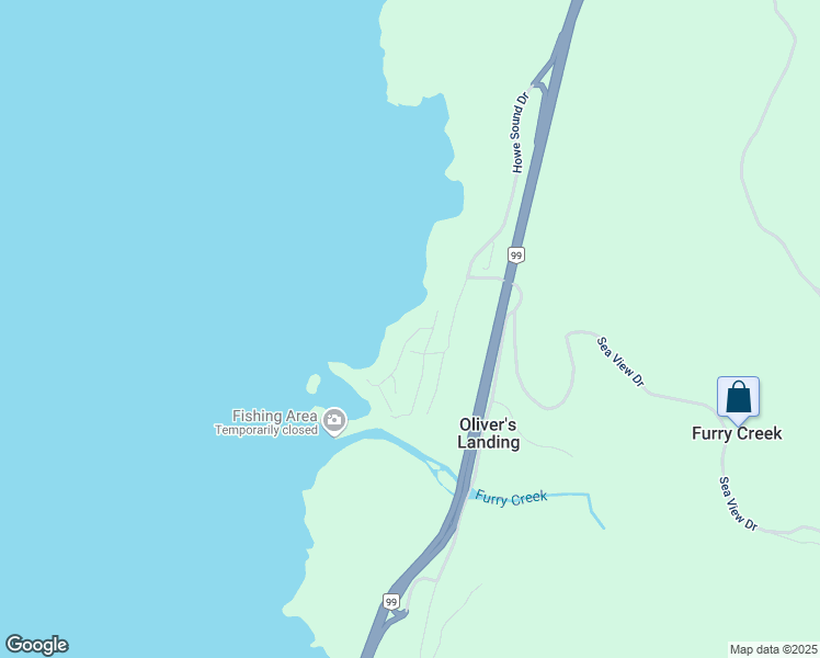 map of restaurants, bars, coffee shops, grocery stores, and more near 9 Beach Drive in Furry Creek