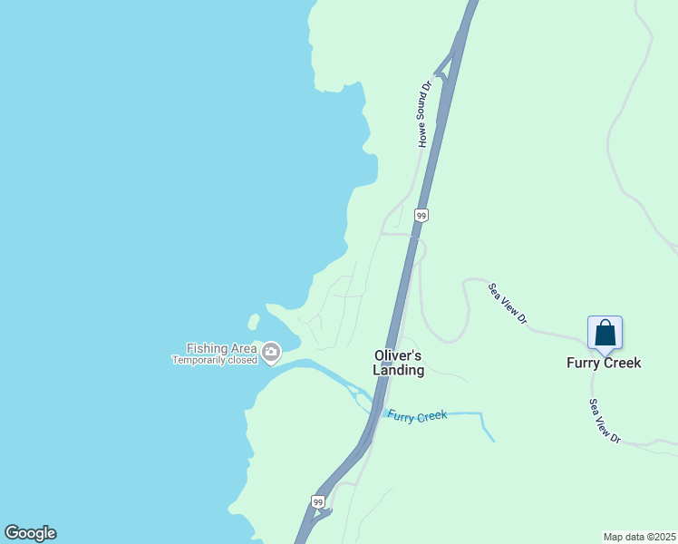 map of restaurants, bars, coffee shops, grocery stores, and more near 7 Beach Drive in Furry Creek