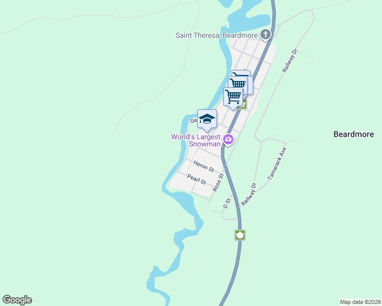 map of restaurants, bars, coffee shops, grocery stores, and more near 337 Garnet Drive in Thunder Bay District