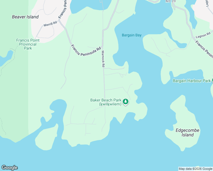 map of restaurants, bars, coffee shops, grocery stores, and more near 4704 Davis Road in Madeira Park