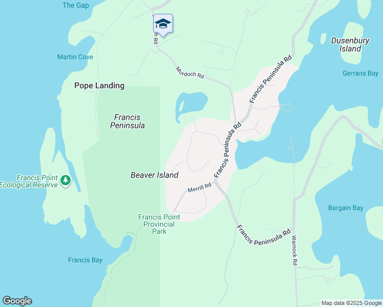 map of restaurants, bars, coffee shops, grocery stores, and more near 4494 Rondeview Road in Madeira Park