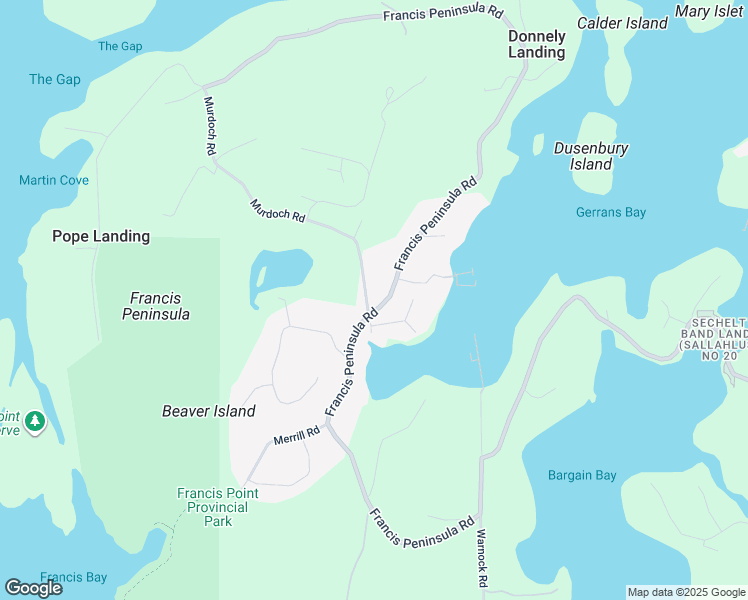 map of restaurants, bars, coffee shops, grocery stores, and more near 4412 Francis Peninsula Road in Madeira Park