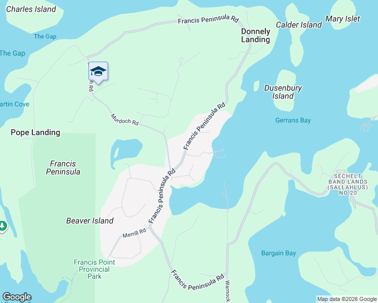 map of restaurants, bars, coffee shops, grocery stores, and more near 4397 Francis Peninsula Road in Madeira Park