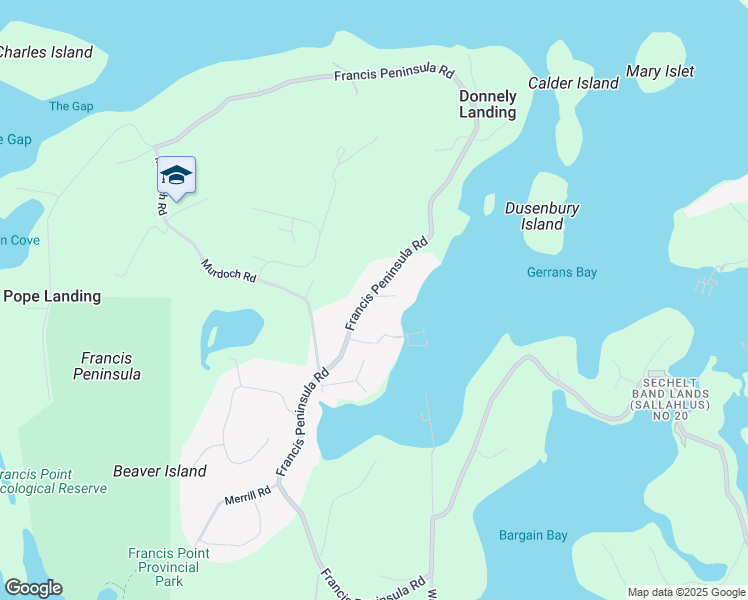map of restaurants, bars, coffee shops, grocery stores, and more near 4371 Francis Peninsula Road in Madeira Park