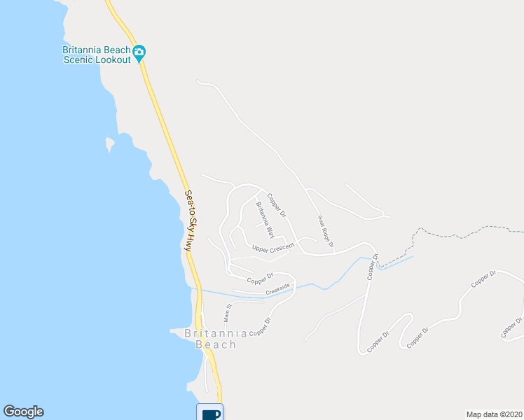 map of restaurants, bars, coffee shops, grocery stores, and more near 757 Britannia Way in Britannia Beach