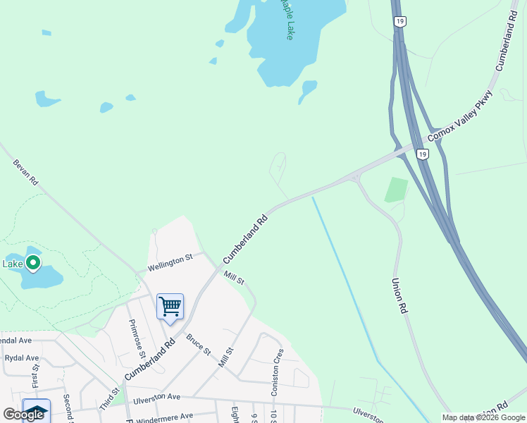 map of restaurants, bars, coffee shops, grocery stores, and more near 4620 Cumberland Road in Cumberland