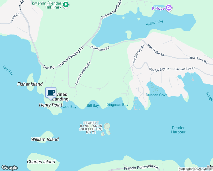 map of restaurants, bars, coffee shops, grocery stores, and more near 14 Flagship Road in Garden Bay