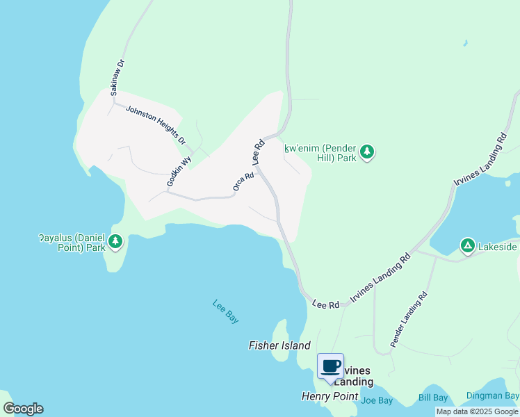 map of restaurants, bars, coffee shops, grocery stores, and more near 4327 Sea Otter Road in Garden Bay