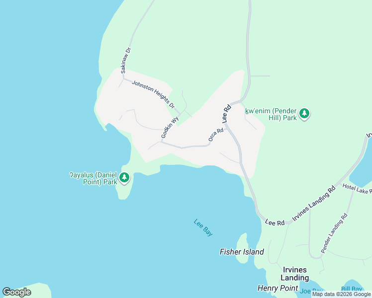 map of restaurants, bars, coffee shops, grocery stores, and more near 4270 Orca Road in Garden Bay