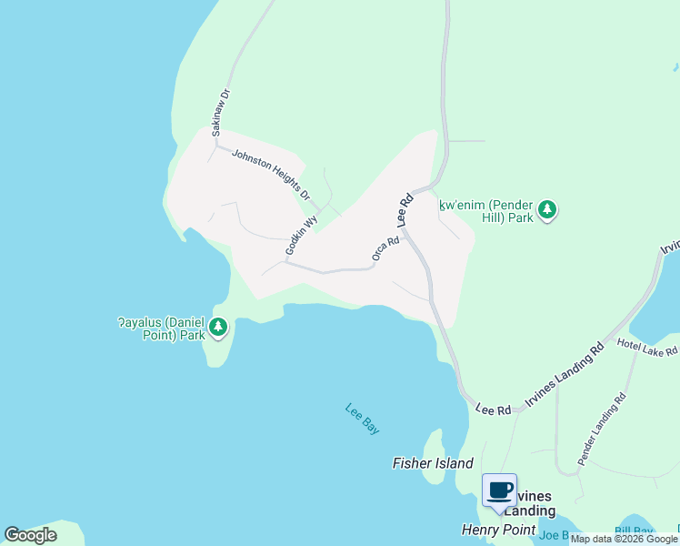 map of restaurants, bars, coffee shops, grocery stores, and more near 4270 Orca Road in Garden Bay