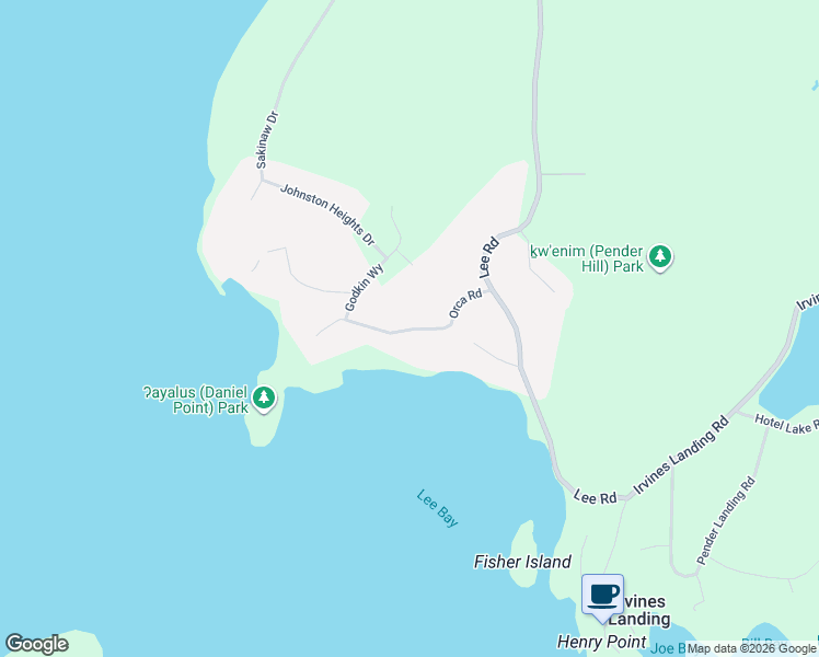 map of restaurants, bars, coffee shops, grocery stores, and more near 4270 Orca Road in Garden Bay