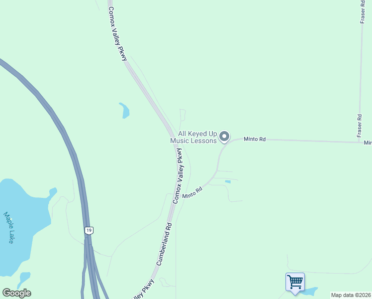 map of restaurants, bars, coffee shops, grocery stores, and more near 3770 Small Road in Courtenay