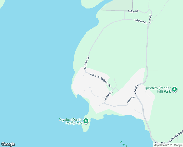 map of restaurants, bars, coffee shops, grocery stores, and more near 4177 Johnston Heights Drive in Garden Bay