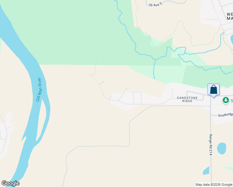 map of restaurants, bars, coffee shops, grocery stores, and more near 500 Gold Canyon Pl S in Lethbridge