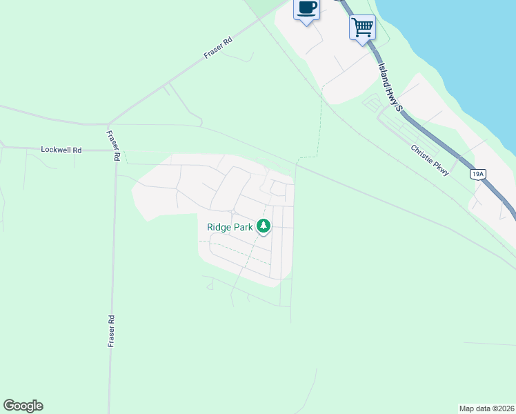 map of restaurants, bars, coffee shops, grocery stores, and more near 3435 Stoneridge Avenue in Courtenay