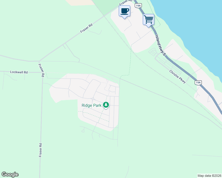 map of restaurants, bars, coffee shops, grocery stores, and more near 3435 Stoneridge Avenue in Courtenay