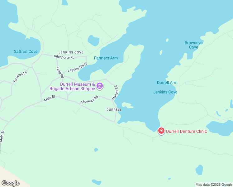map of restaurants, bars, coffee shops, grocery stores, and more near 17 Hollett Road in Twillingate