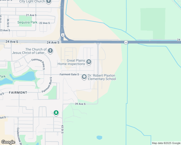map of restaurants, bars, coffee shops, grocery stores, and more near 4538 28th Avenue South in Lethbridge
