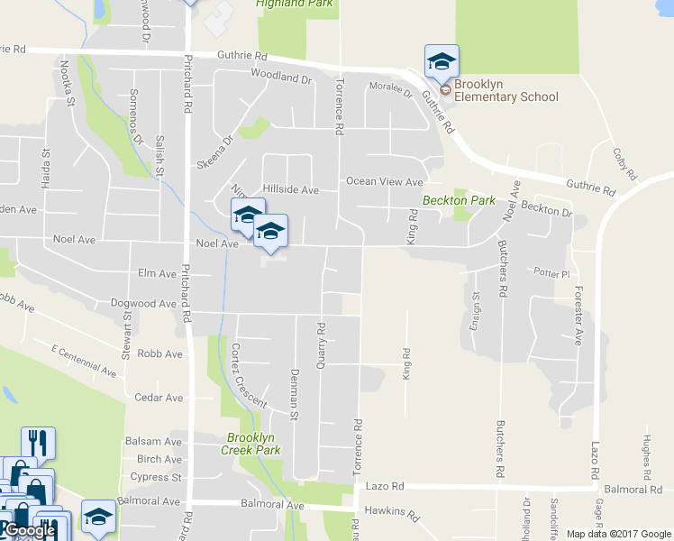 map of restaurants, bars, coffee shops, grocery stores, and more near 1416 Sabre Court in Comox