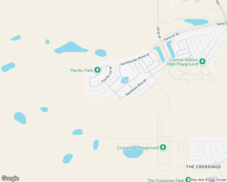 map of restaurants, bars, coffee shops, grocery stores, and more near Pacific Landing West in Lethbridge