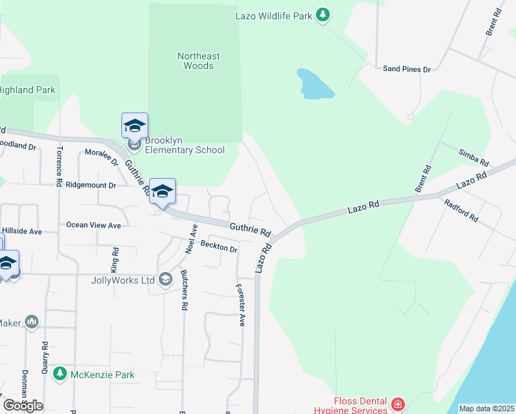 map of restaurants, bars, coffee shops, grocery stores, and more near 580 Stickleback Road in Comox