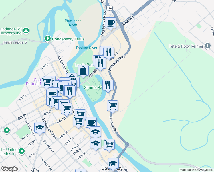 729 Comox Road, Courtenay BC Walk Score