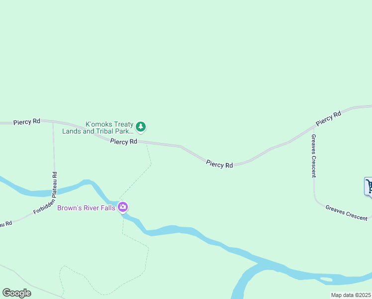 map of restaurants, bars, coffee shops, grocery stores, and more near 3837 Piercy Road in Courtenay