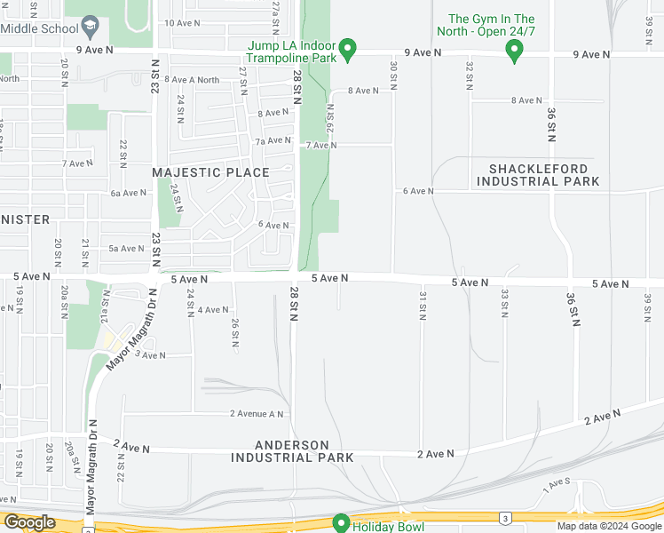 map of restaurants, bars, coffee shops, grocery stores, and more near ​2825 5 Avenue North in Lethbridge
