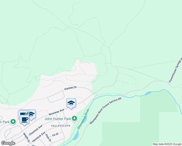 map of restaurants, bars, coffee shops, grocery stores, and more near 38574 High Creek Drive in Squamish