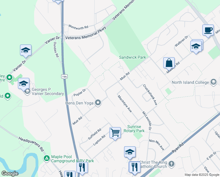 2836 Muir Road, Courtenay BC Walk Score