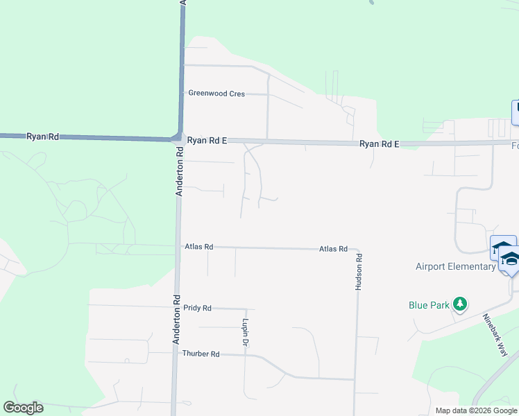 map of restaurants, bars, coffee shops, grocery stores, and more near 1931 Burdyny Road in Comox