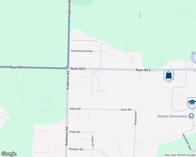 map of restaurants, bars, coffee shops, grocery stores, and more near in Comox