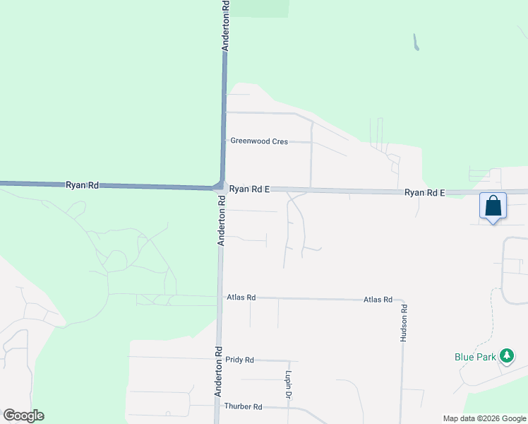 map of restaurants, bars, coffee shops, grocery stores, and more near 1930 Burdyny Road in Comox