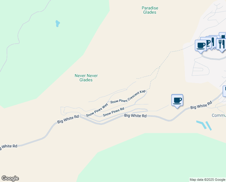 map of restaurants, bars, coffee shops, grocery stores, and more near 60 Grizzly Ridge Trail in Beaverdell