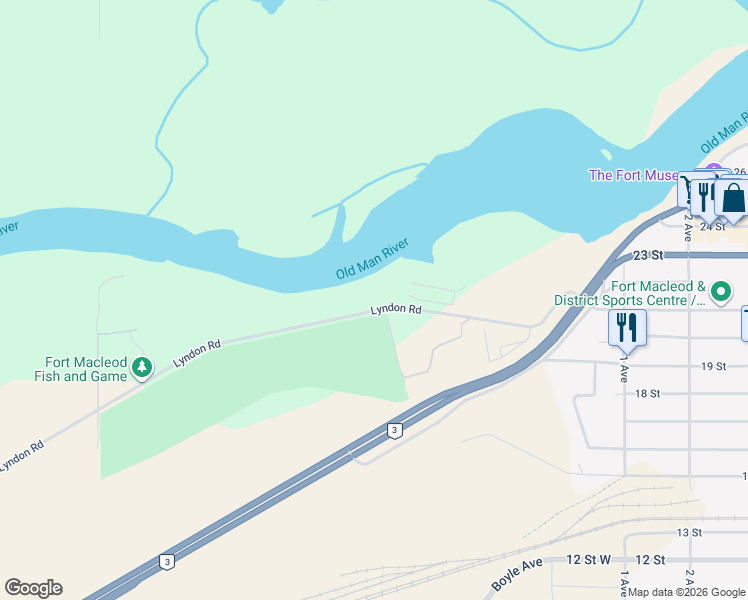 map of restaurants, bars, coffee shops, grocery stores, and more near 305 Lyndon Road in Macleod