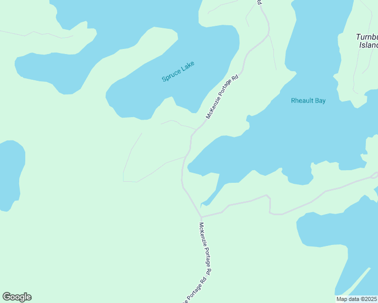 map of restaurants, bars, coffee shops, grocery stores, and more near McKenzie Portage Road in Kenora District