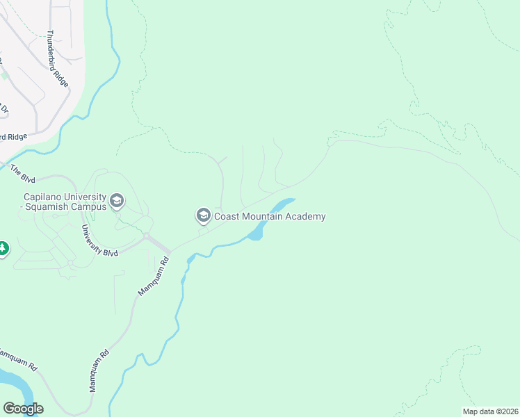 map of restaurants, bars, coffee shops, grocery stores, and more near 3412 Mamquam Road in Squamish