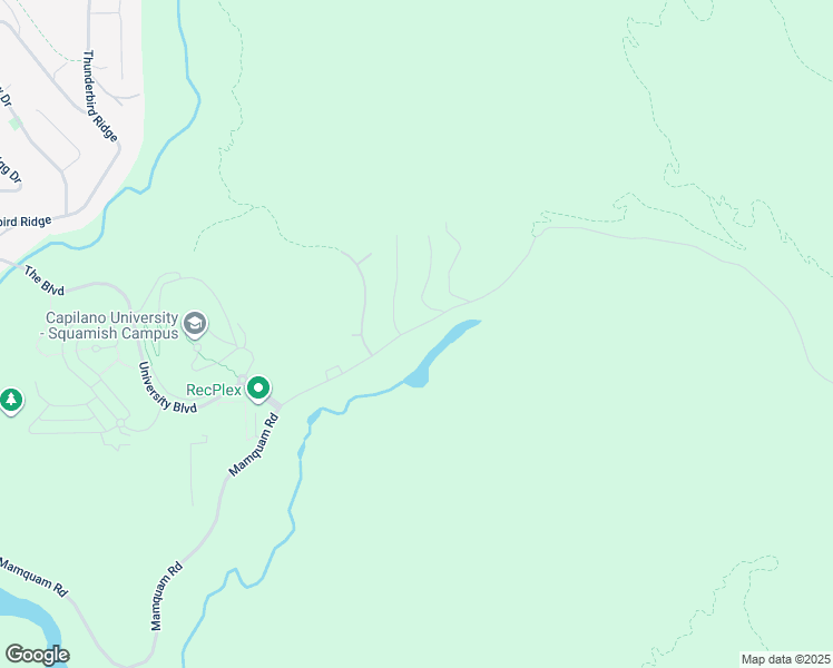 map of restaurants, bars, coffee shops, grocery stores, and more near 3404 Mamquam Road in Squamish