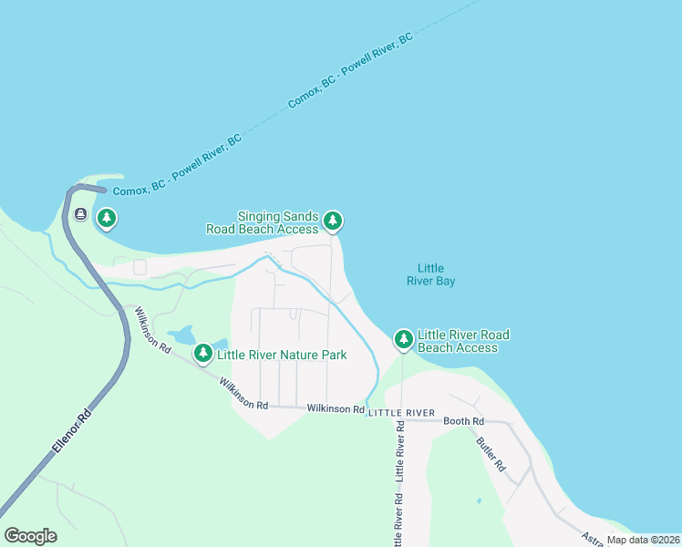 map of restaurants, bars, coffee shops, grocery stores, and more near 1938 Singing Sands Road in Comox