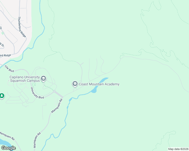 map of restaurants, bars, coffee shops, grocery stores, and more near 3412 Mamquam Road in Squamish