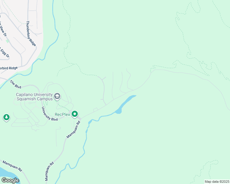 map of restaurants, bars, coffee shops, grocery stores, and more near 3385 Mamquam Road in Squamish